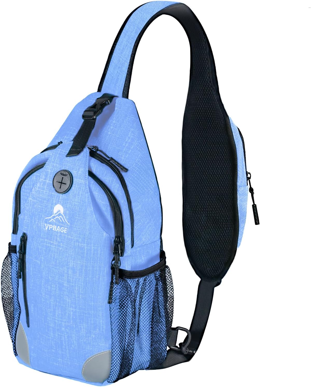 Sling Bag, Crossbody Bag for Men, Cross Body Hiking Backpack, Travel Daypack, Chest Pack with Chest Phone Holder