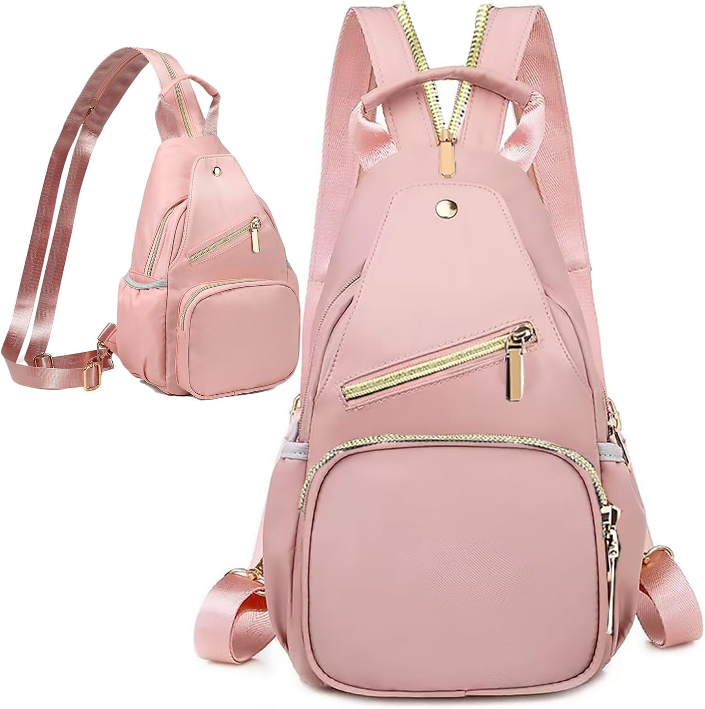 Small Crossbody Sling Bag for Women, Mini Backpack Sling Backpack Convertible, Chest Bag for Hiking Daypack
