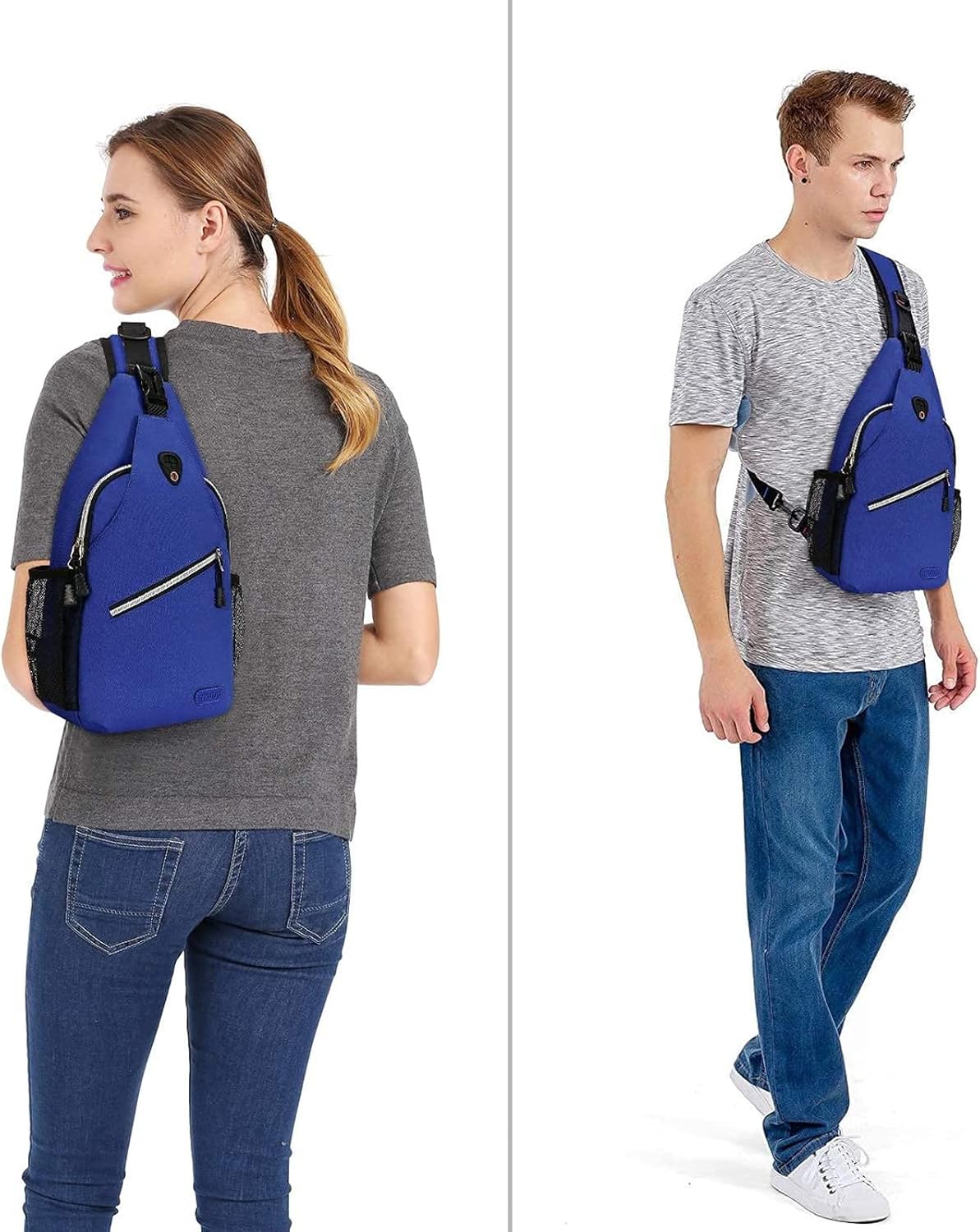 MOSISO Mini Sling Backpack,Small Hiking Daypack Travel Outdoor Casual Sports Bag, Royal Blue
