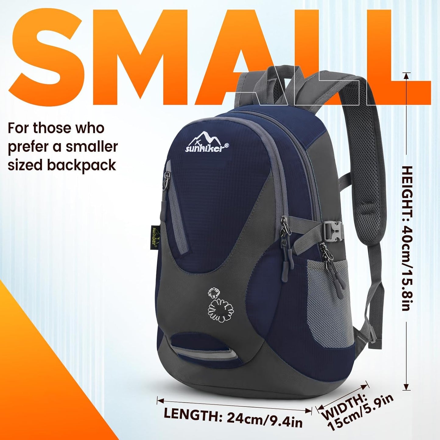 sunhiker Small Hiking Backpack Women Men 20L Lightweight Travel Backpack Daypack Casual Backpack