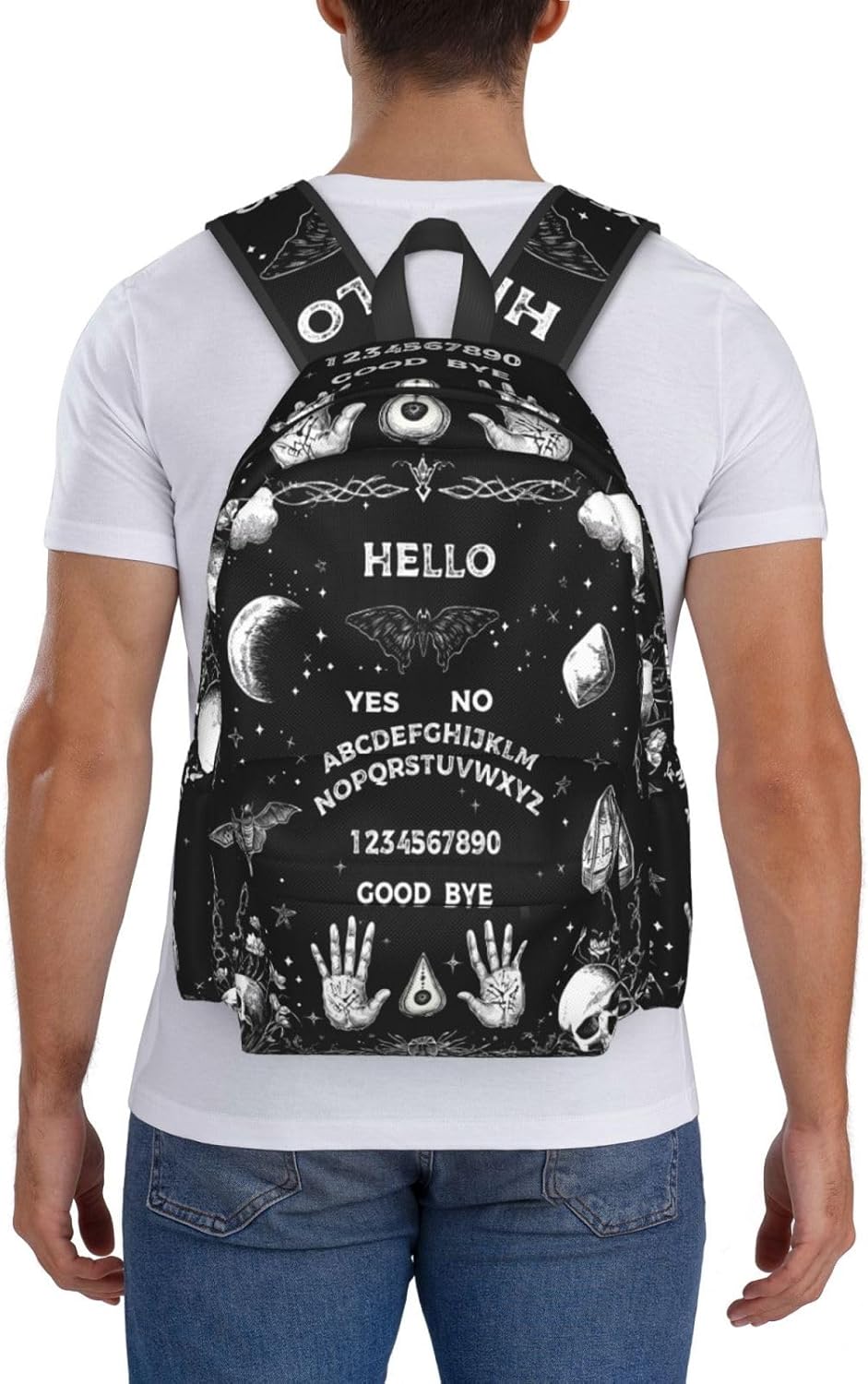 Skull Magic Backpack School Bag Lightweight Bookbag Laptop Travel Daypack For Kids Girls Boys Teens
