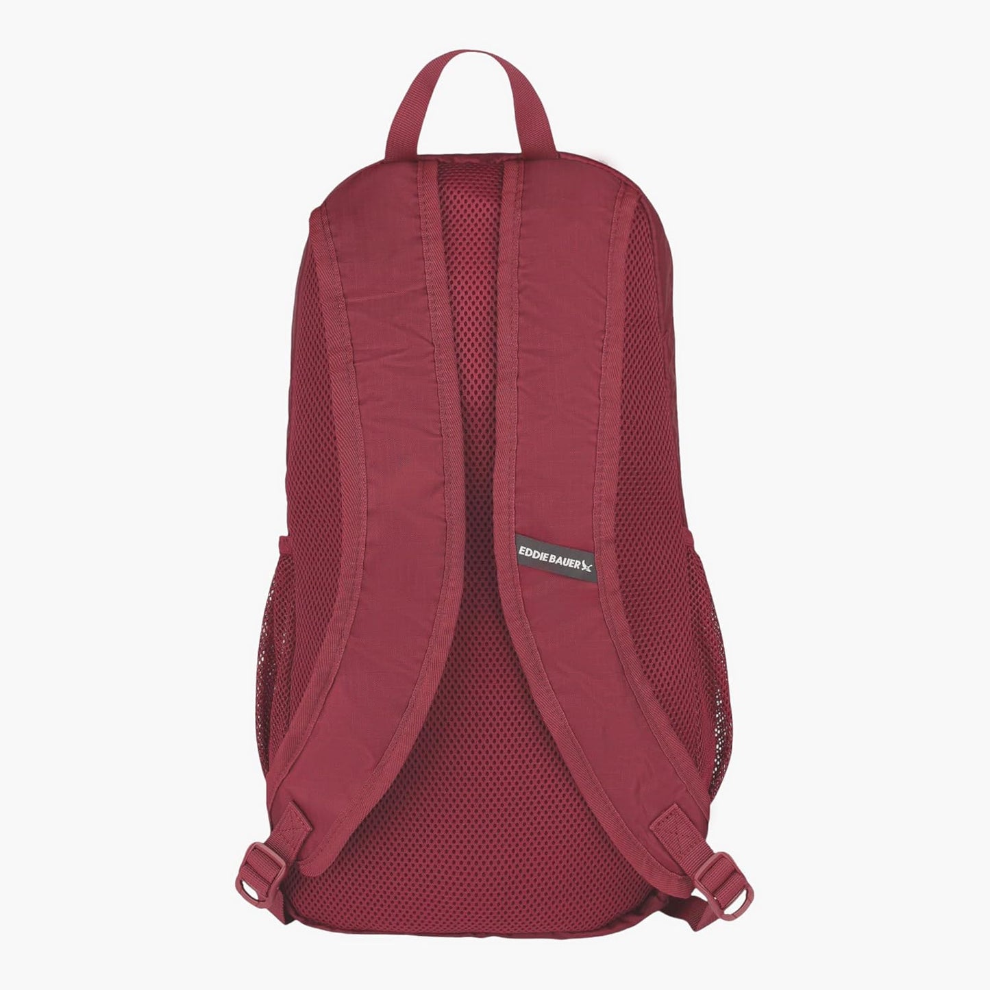 Eddie Bauer Stowaway Packable Backpack | Travel | Outdoor | Lightweight | Foldable | Durable | Ripstop Polyester | 20L - Black Cherry