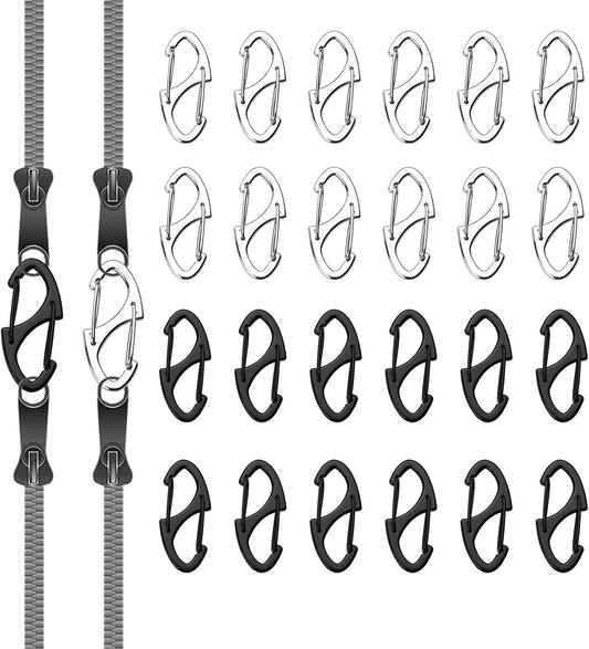 Zipper Luggage Locks Anti Theft for Backpacking Protection,Pickpocket Zipper Locks,Dual Opening Zippers Pull Replacement.Camping Suitcase (24)