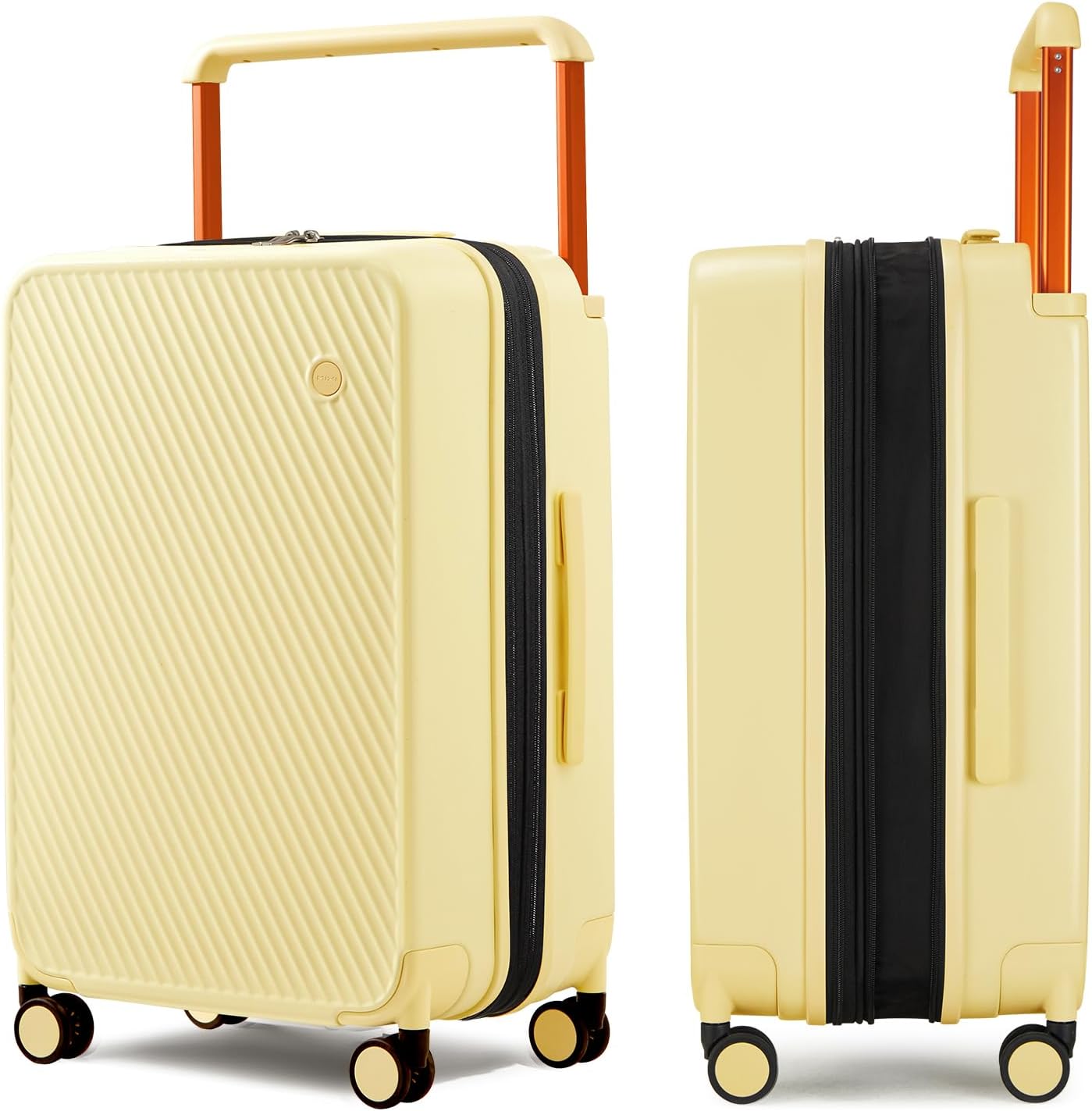 mixi Large Capacity Expandable Luggage Suitcases With Spinner Wheels,Upgrade Wide Handle PC