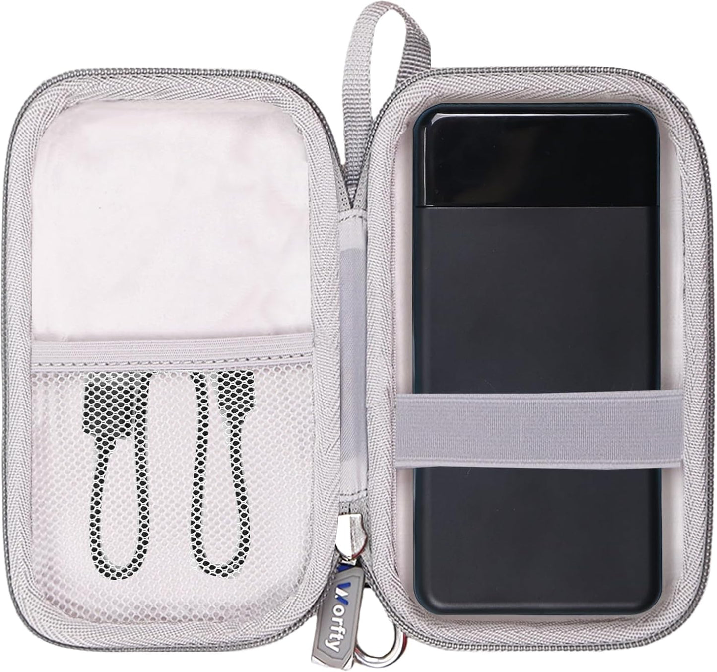 Hard Travel Case for SABANI for LOVELEDI for IAPOS for Pxwaxpy for OHOVIV for FOCHEW Portable Charger Power Bank, Storage Holder for Fast Charging Battery Protective Case (Grey)