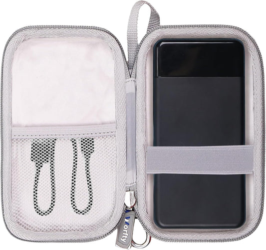 Hard Travel Case for SABANI for LOVELEDI for IAPOS for Pxwaxpy for OHOVIV for FOCHEW Portable Charger Power Bank, Storage Holder for Fast Charging Battery Protective Case (Grey)