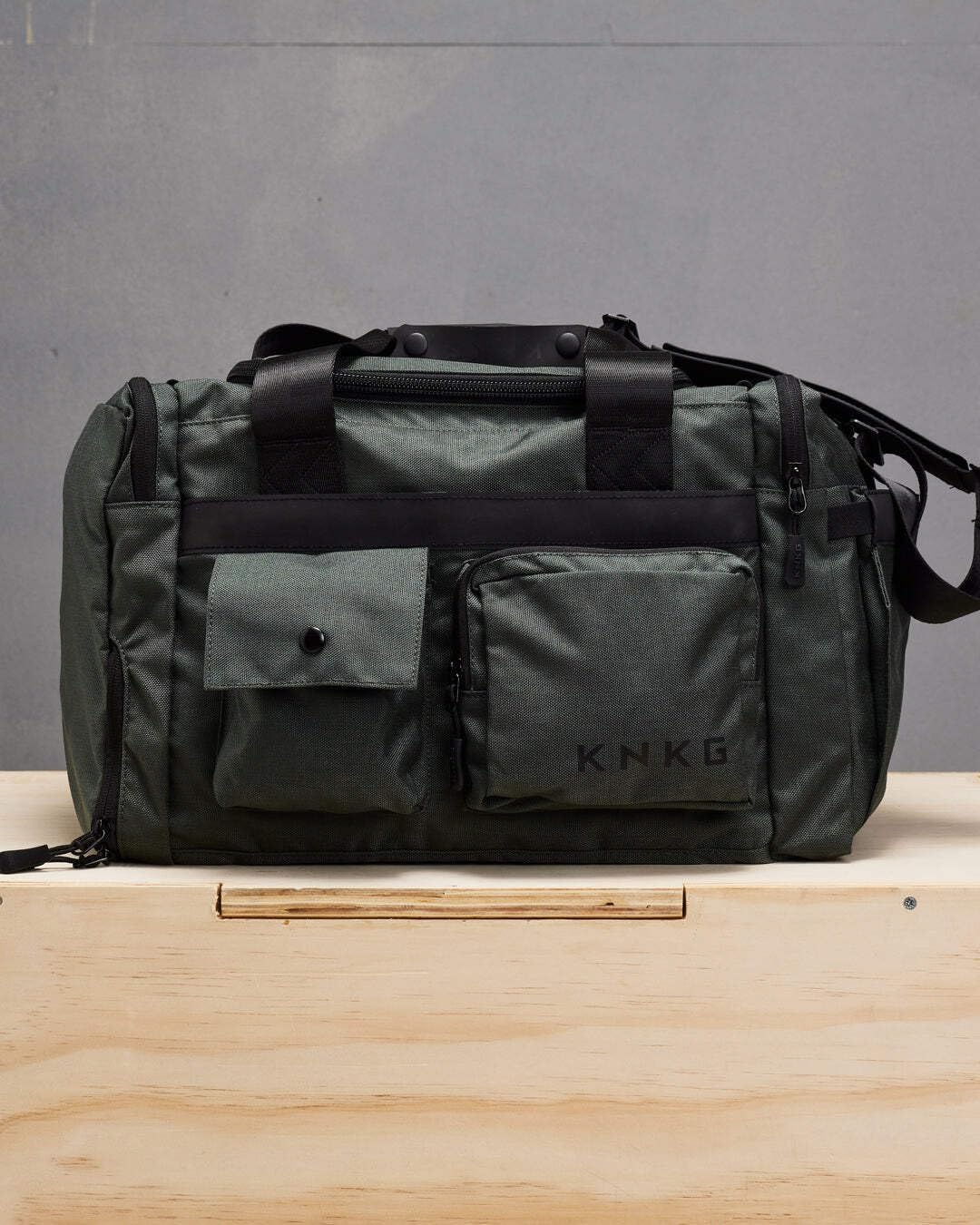 PLUS 63L Large Duffel Bag – Spacious, Durable Gym Bag with Dual Shoe Storage, Multiple Compartments & YKK Zippers for Fitness & Travel - Charcoal