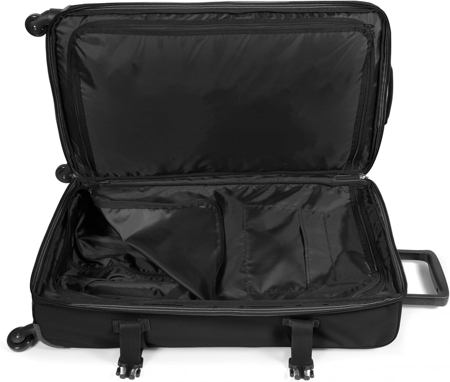 EASTPAK Trans4 L – 80L Large Wheeled Luggage with Dual Compartments, TSA Lock, 360° Spinner Wheels