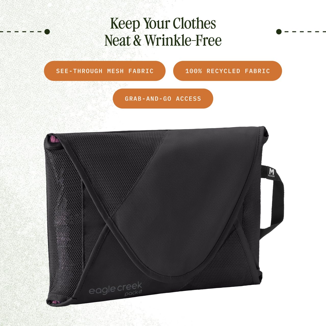Eagle Creek Pack-It Reveal Garment Folder, Medium, Black