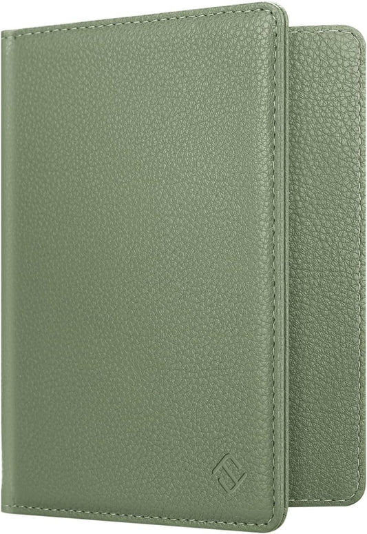 FINTIE Passport Holder, Slim Travel Wallet RFID Blocking Card Case Cover Passport Cover Protector Essentials with Credit Card Slots for Women/Men