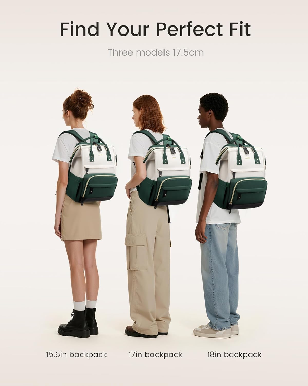 LOVEVOOK Laptop Backpack for Women, 15.6 Inch Work Business Backpacks Purse With Large Capacity