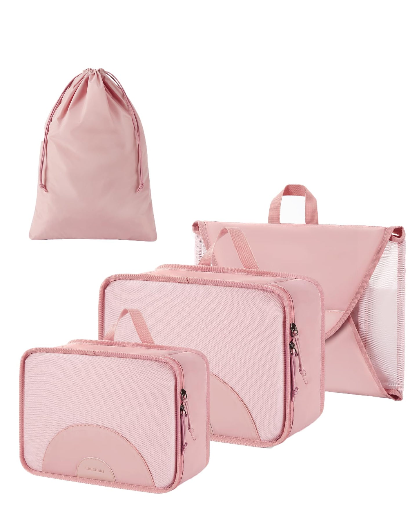 BAGSMART Garment Folder Packing Cubes for Travel, 4 Set Lightweight Travel Cubes for Wrinkle Free