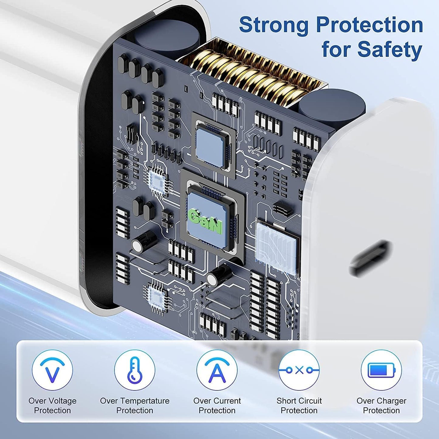 iPhone 17 16 15 Charger Block and 6ft Type C to C Cable Cord Long, 20W USB C Fast Charging Plug for Apple iPhone 17 Pro Max/17 Air/16 Pro Max/16 Plus/16/15 Pro/15/AirPods/iPad/Mini Wall Cube Brick Box