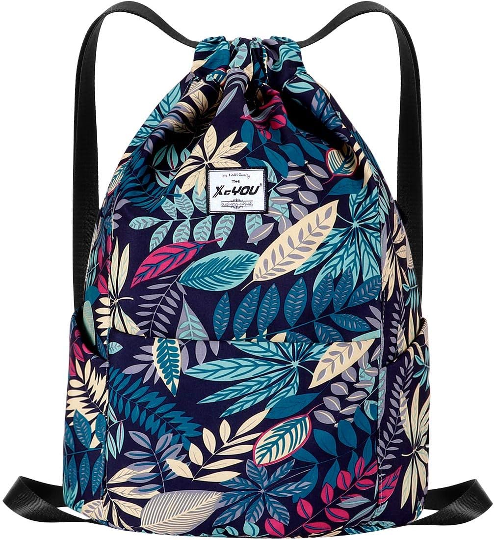 XEYOU Drawstring Sports Backpack Lightweight Gym Yoga Sackpack Shoulder Rucksack Casual Outdoor