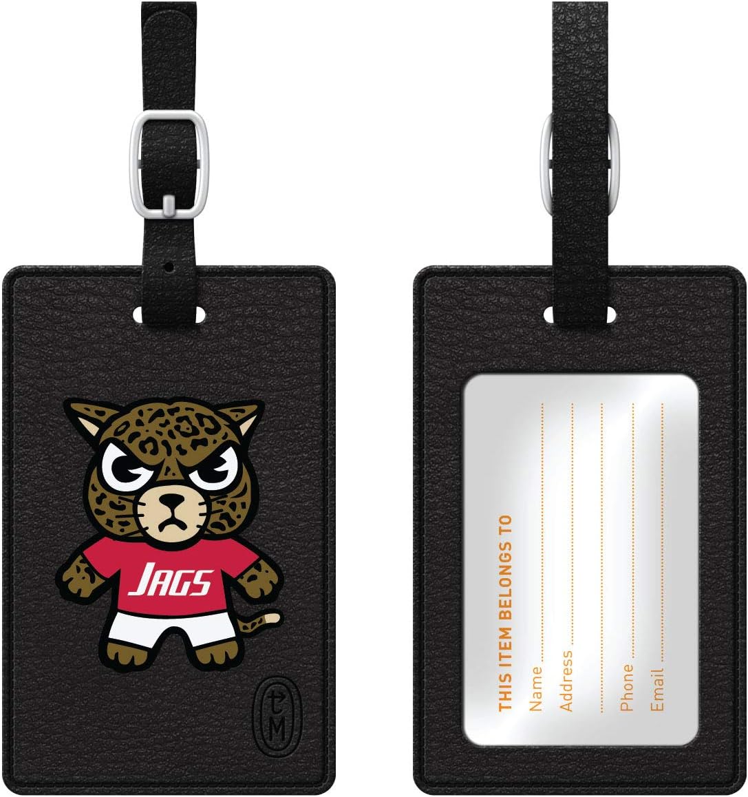 OTM Essentials University of South Alabama Faux Leather Luggage Tag, Durable Travel Accessories with Adjustable Strap and ID Card, Tokyodachi Classic