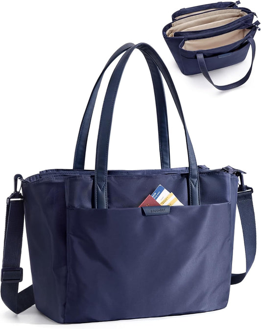BAGSMART Tote Bag for Women with Compartments, Work Tote Bag with Zipper Women Purse Crossbody Shoulder Handbag with Strap