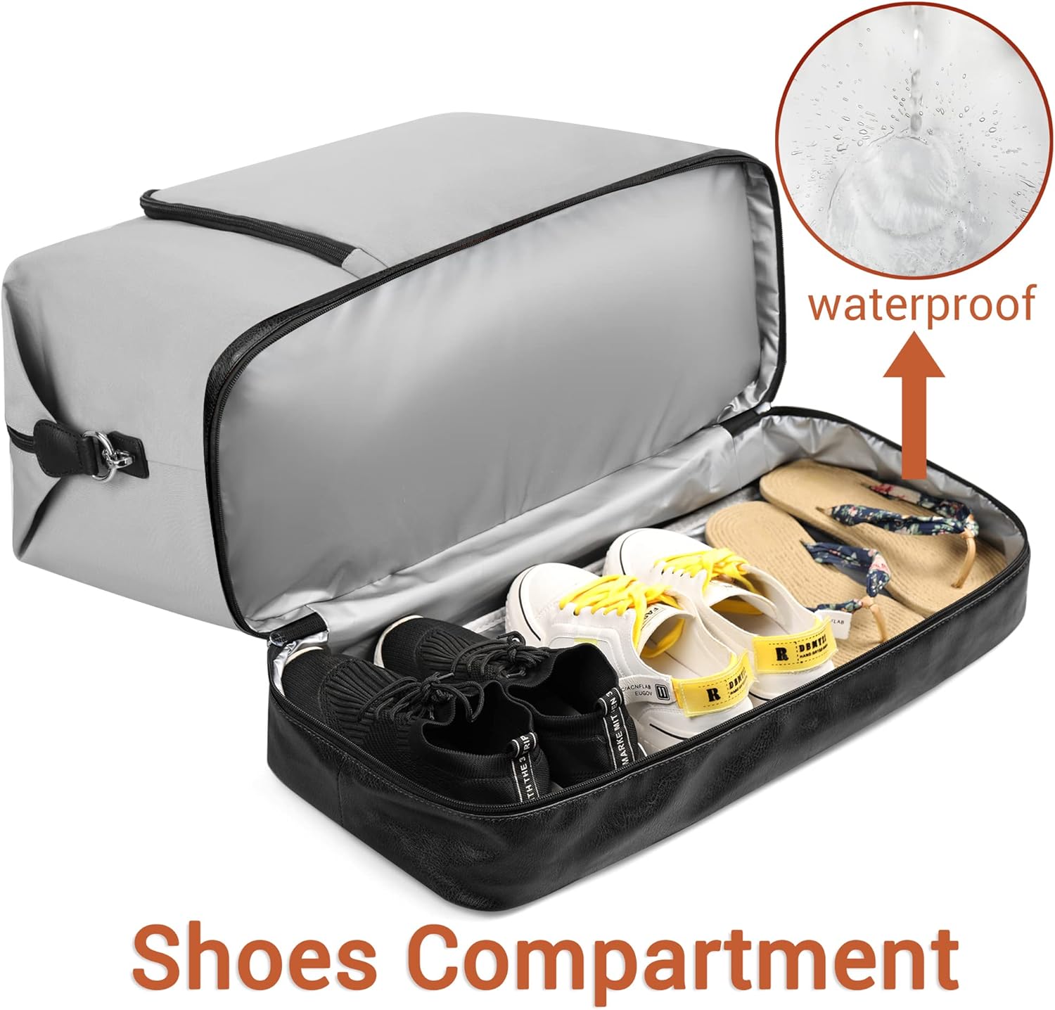 Travel Weekender Bag for Women, Overnight Bag with Shoe Compartment Oversized Travel Duffel Bag