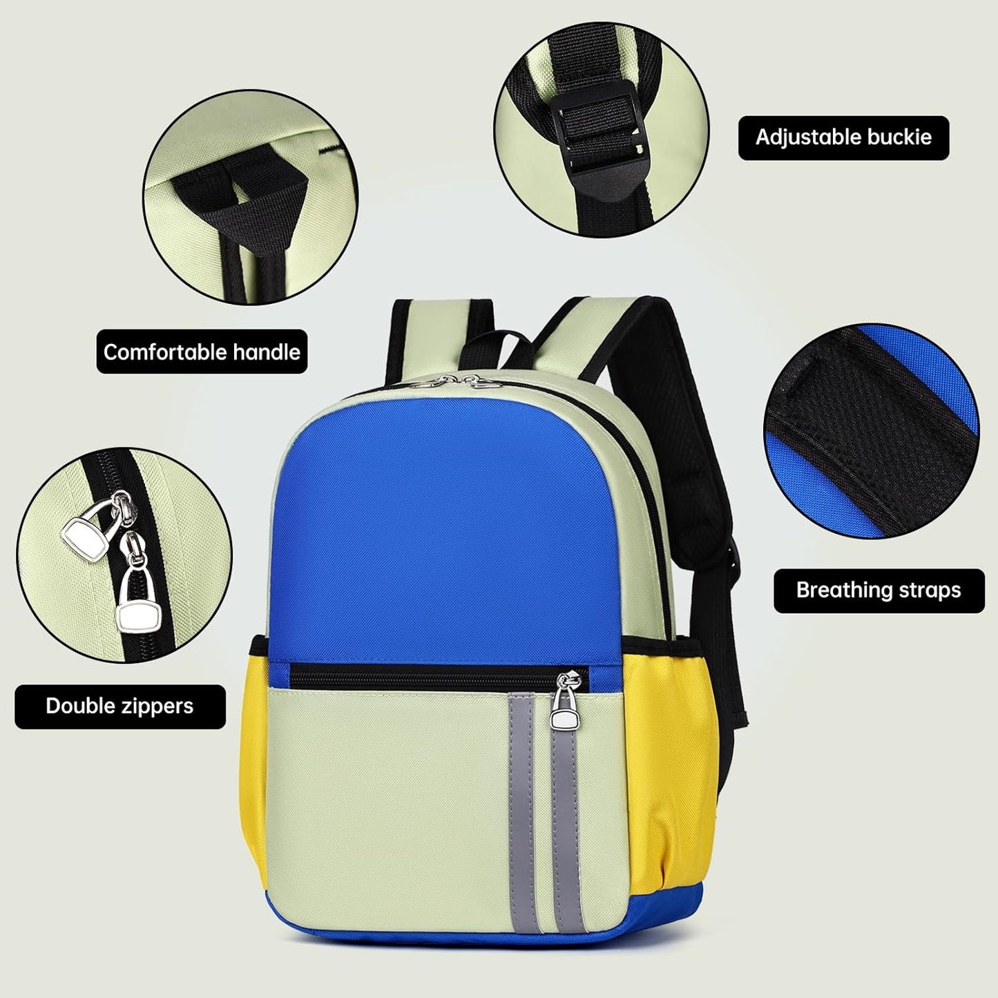 Kids Backpack for Boys Kindergarten School Backpack 14 inch Bookbag for Boys 4-8