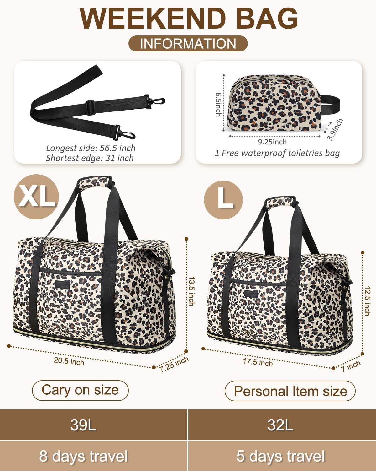 Expandable Travel Duffle Bags Weekender Overnight Bags for Women Men Hospital Bag for Women Labor