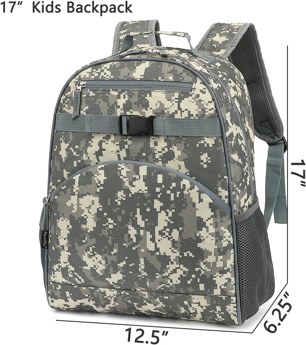 FlowFly Kids Backpack for Toddler Boys Girls, Simple Lightweight Bookbag for Daycare Kindergarten