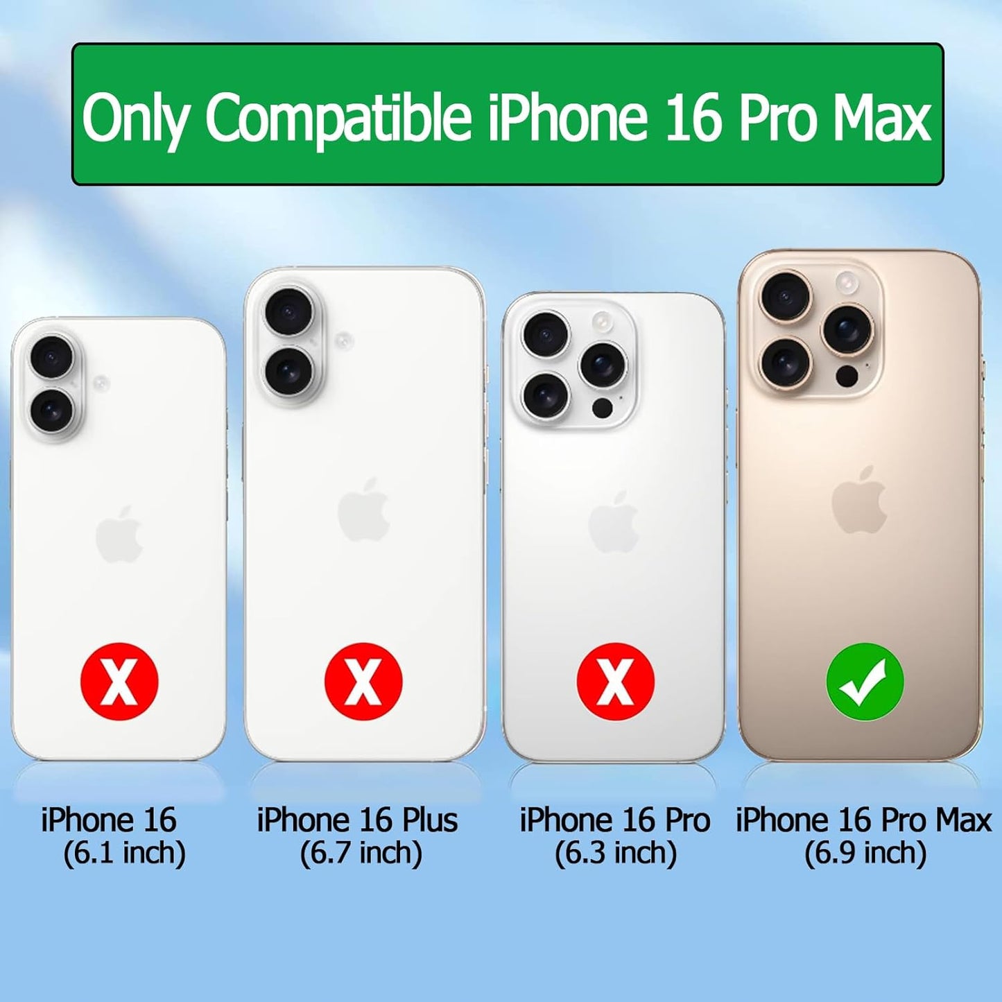 Battery Case for iPhone 16 Pro Max,12000mAh Rechargeable Portable Charging Case with Wireless Charging Compatible for iPhone 16 Pro Max (6.9 inch) with Carplay Extend Battery Pack Charger Case (Black)