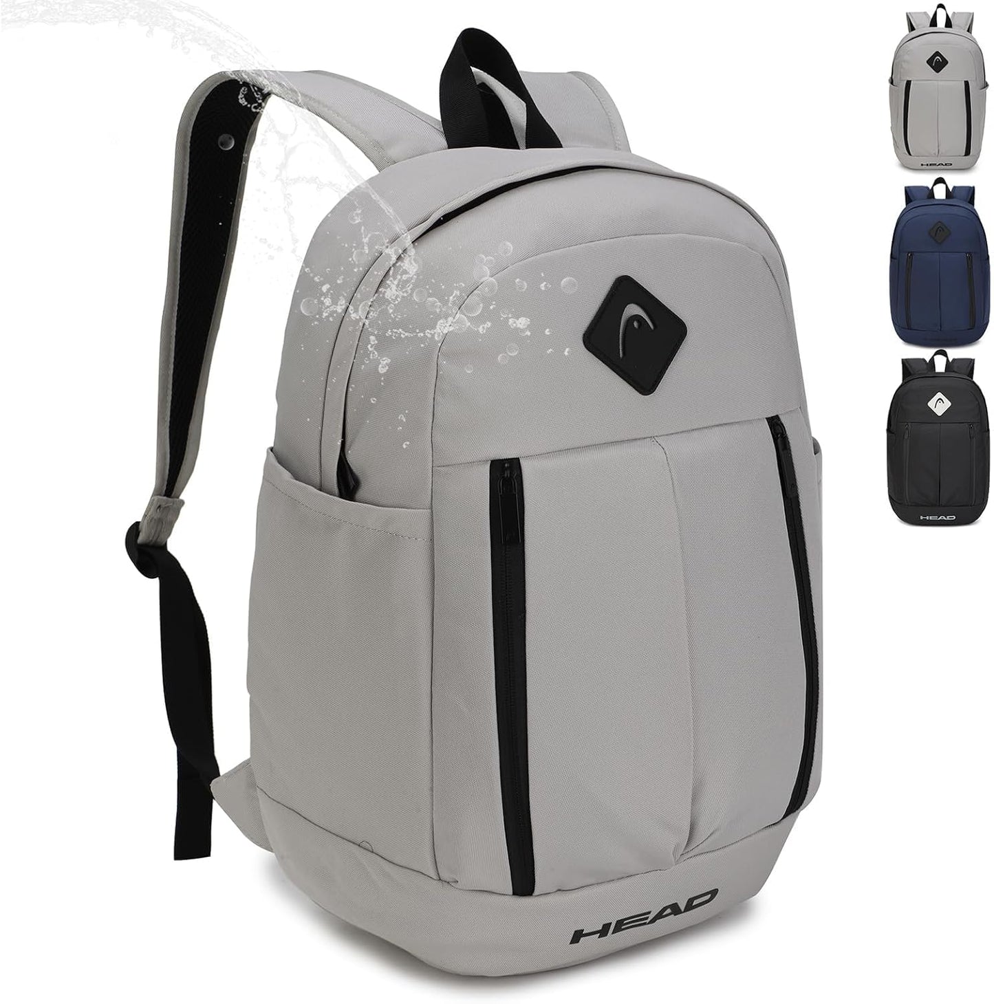 HEAD 30L Waterproof Travel Backpack for Men, 15.6 inch Laptop Backpack, Casual Daypack Backpacks for Sport Gym/Workout/College