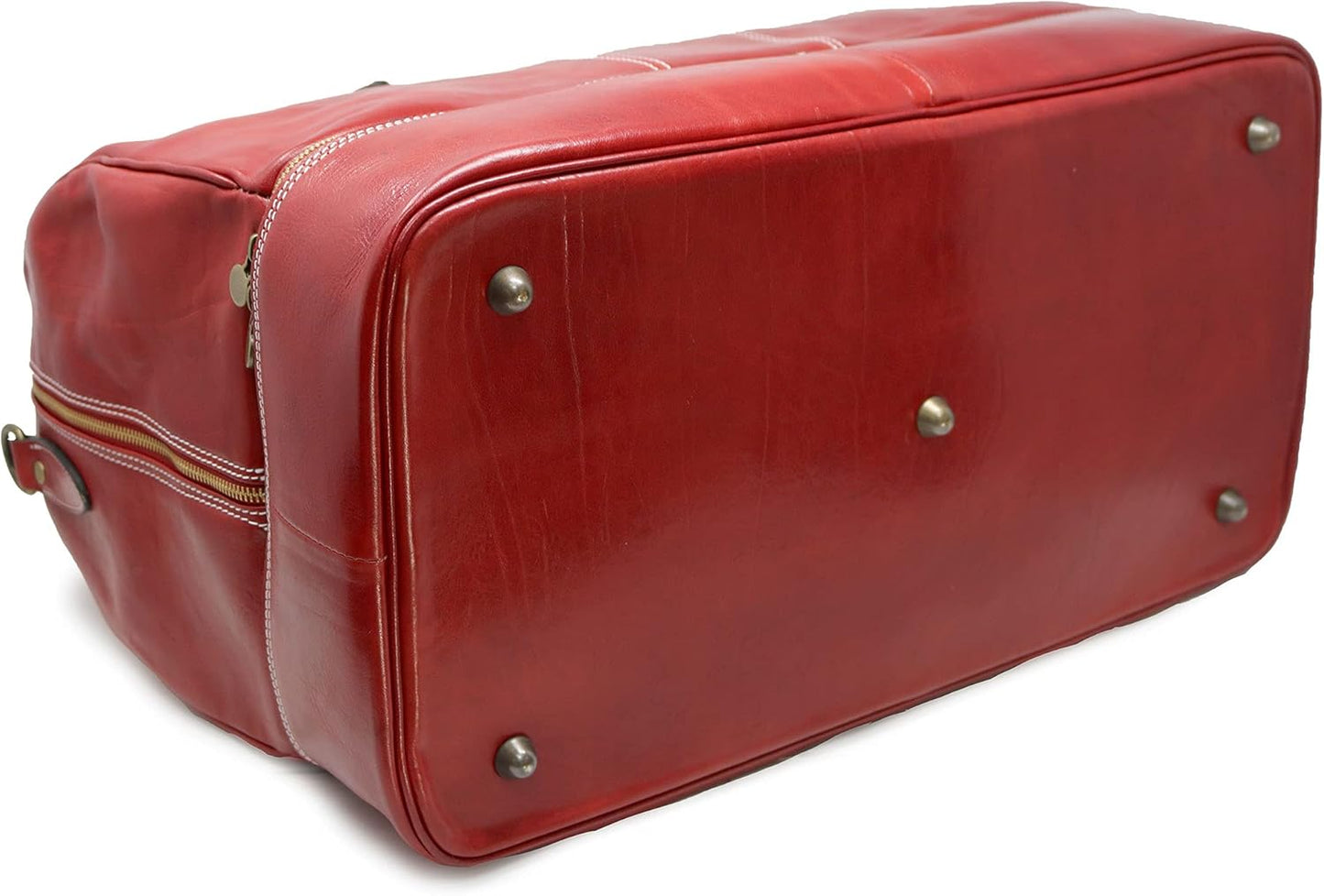 Venezia Traveler Leather Drop Bottom Duffle Bag