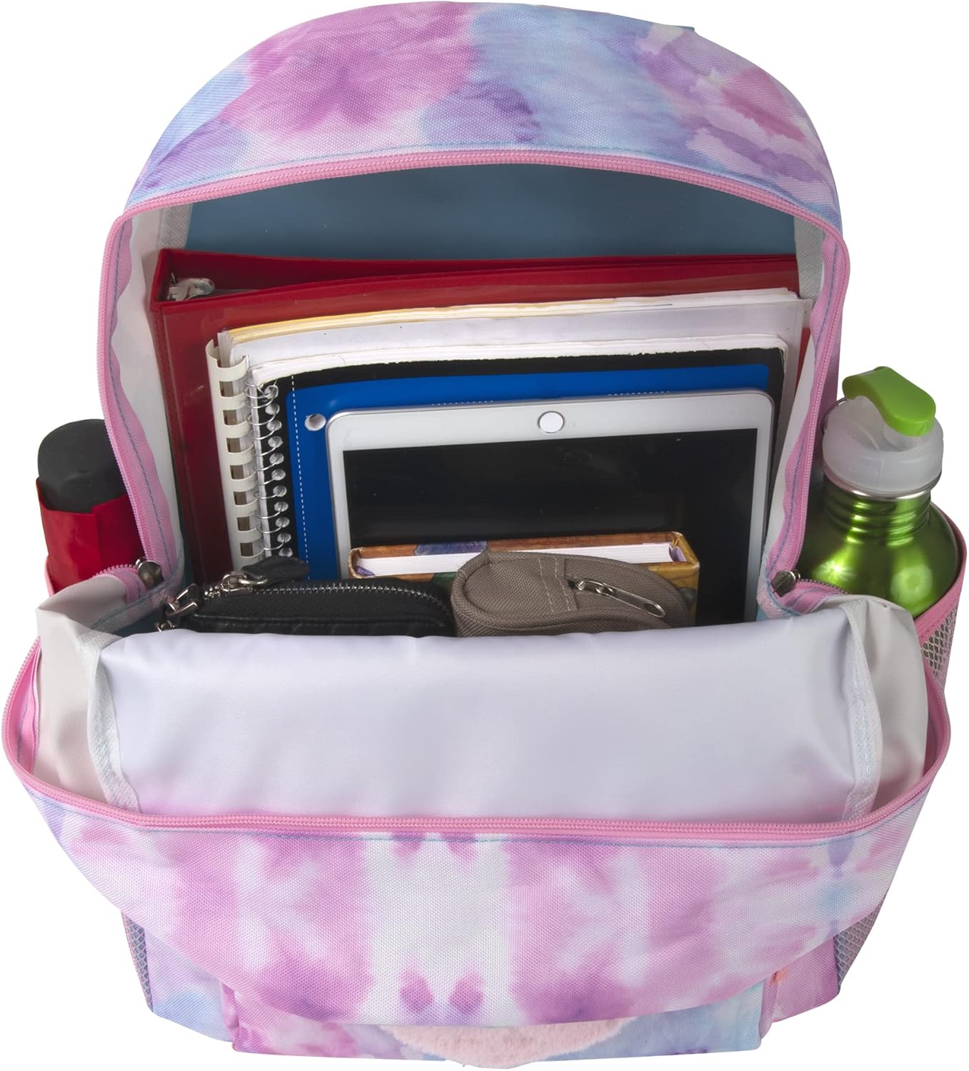 Trail maker 17” Kids Character School Backpacks Plush for Girls with Side Pockets, Padded Straps