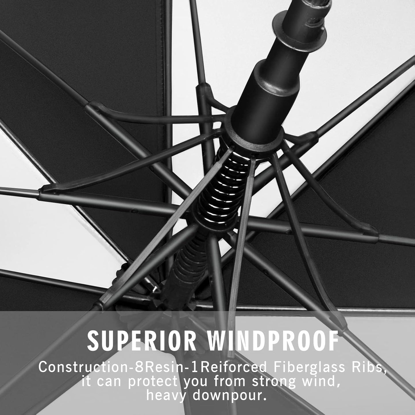 ZOMAKE Golf Umbrella Windproof, Extra Large Oversized Heavy Duty Double Canopy for Rain, Sports Games & Push Cart(51/54/62/68/72Inch)