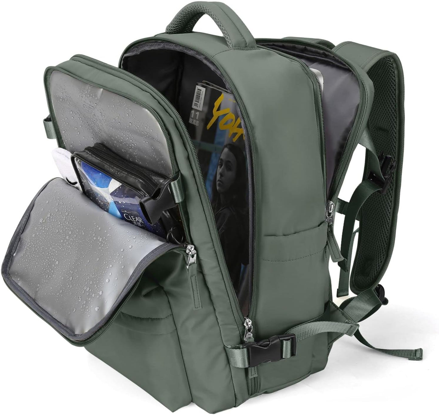 WONHOX Large Travel Backpack Carry on Flight Approved Laptop Work Business Backpack for Women Men Mochila de Viaje