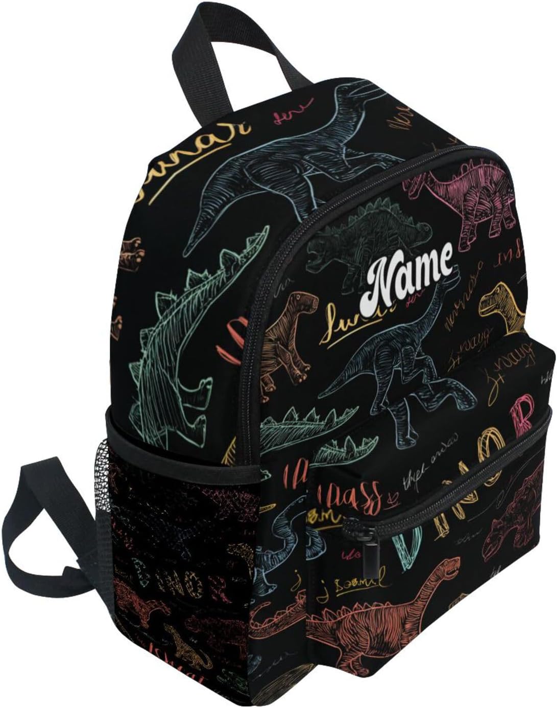 Custom Childish Dinosaur Preschool Backpack for Toddler Boy Girl,Personalized Backpack with Name