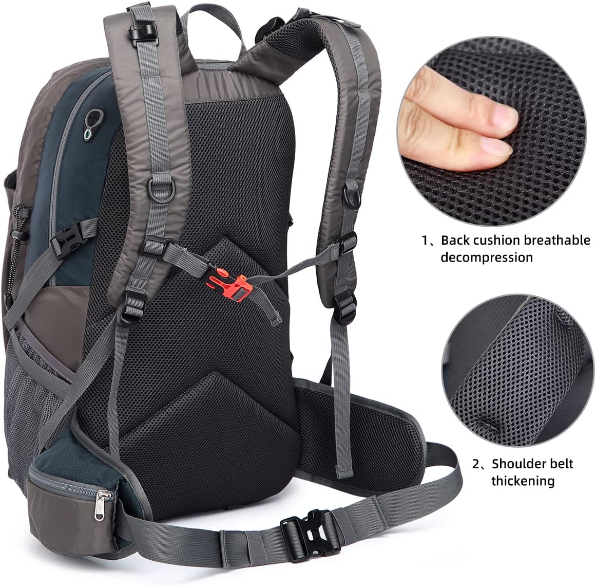SPEEDPARK Hiking Backpack 40L Waterproof Hiking Daypack with Rain Cover, Outdoor Trekking Travel