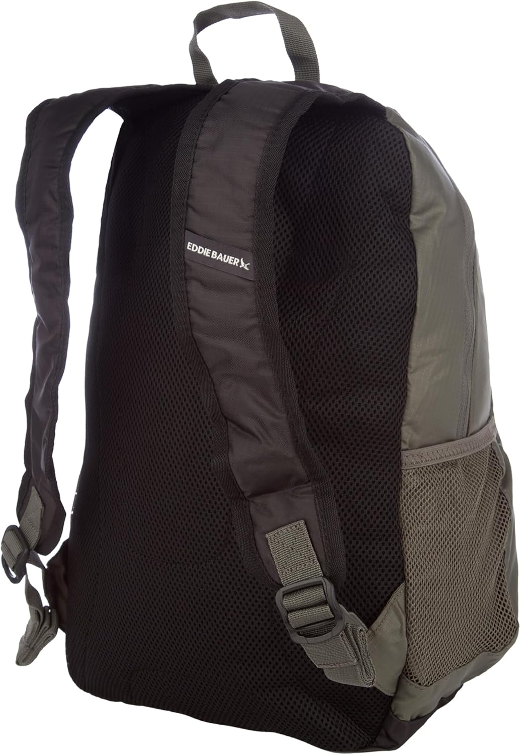 Eddie Bauer Stowaway Packable Backpack 30L with Water Resistant Finish and 2 Mesh Side Pockets for Water Bottles - Spruce