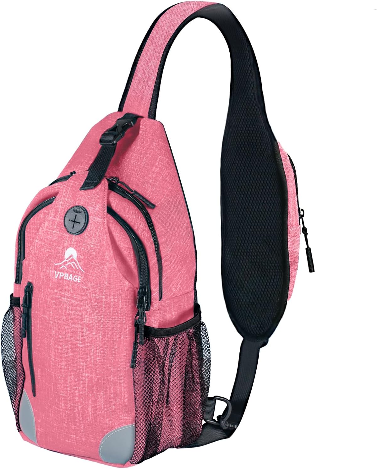 Sling Bag, Crossbody Bag for Men, Cross Body Hiking Backpack, Travel Daypack, Chest Pack with Chest Phone Holder