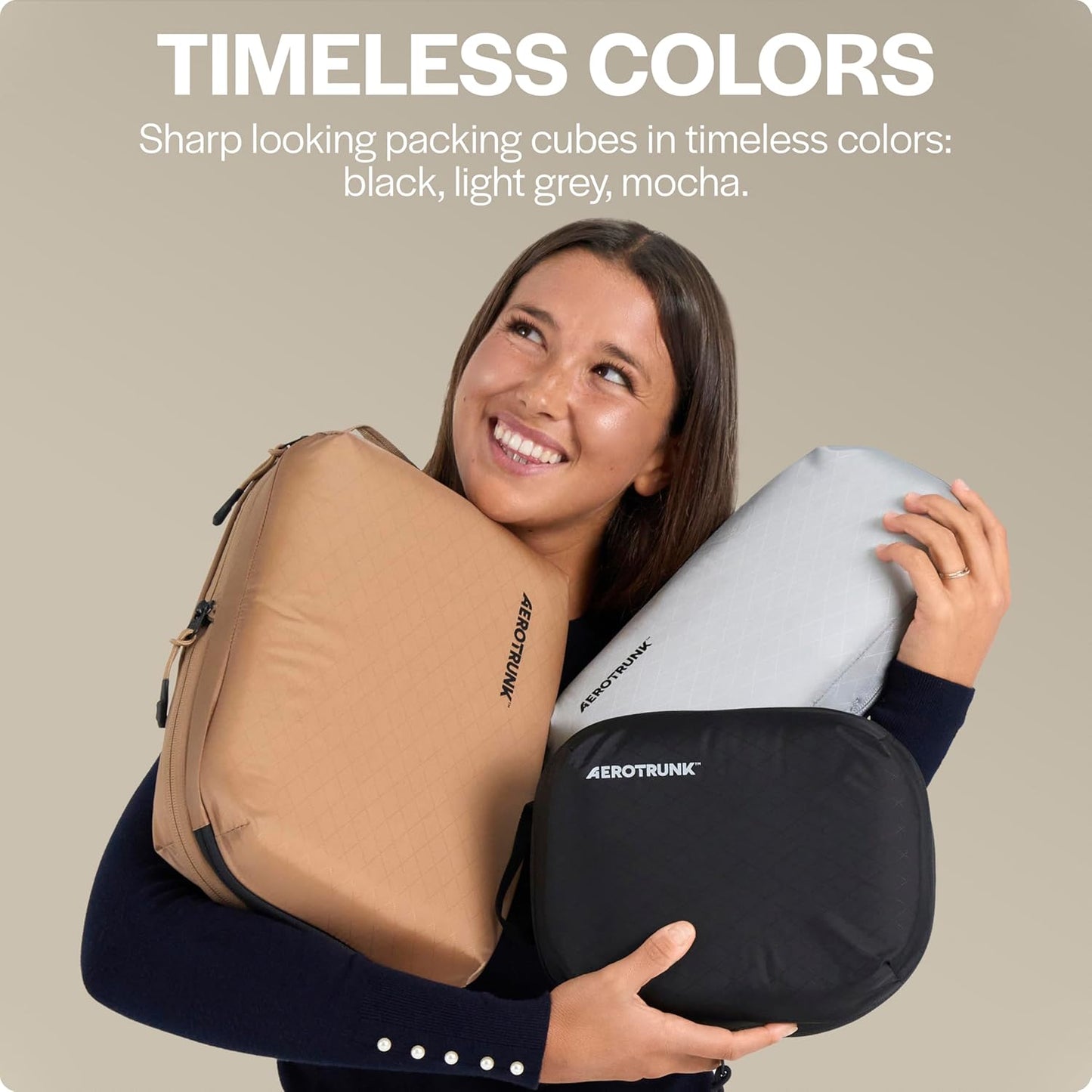 Aerotrunk Ultralight Compression Packing Cubes - Lightweight Travel Organizers for Suitcases and