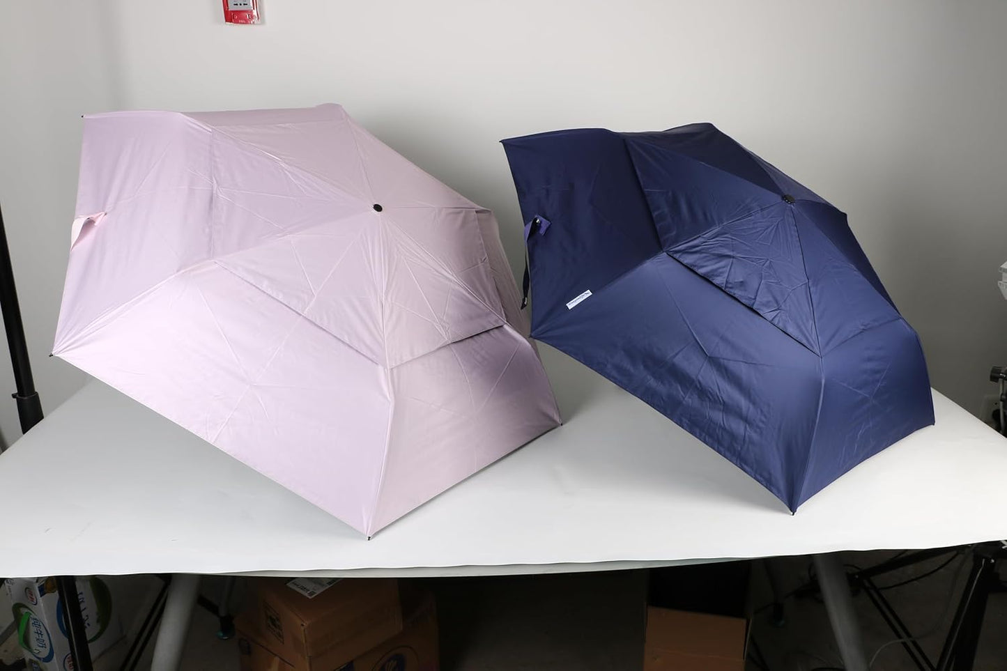 Outdoor Sun Automatic Folding Safe Shaft Umbrella - Repel Double Layered Windproof Travel Compact Umbrella for Rain