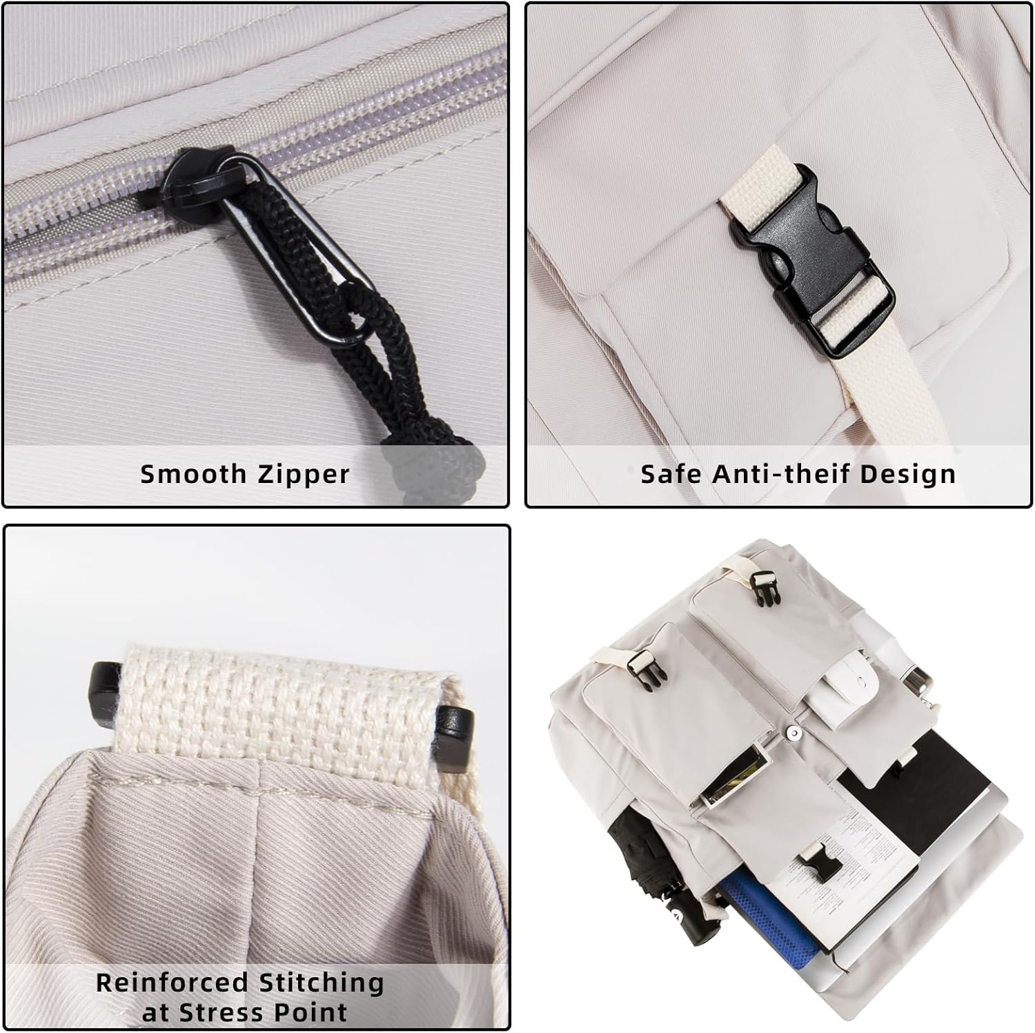Travel Messenger Bag for Women Men: Durable Canvas Crossbody Handbag with Adjustable Strap