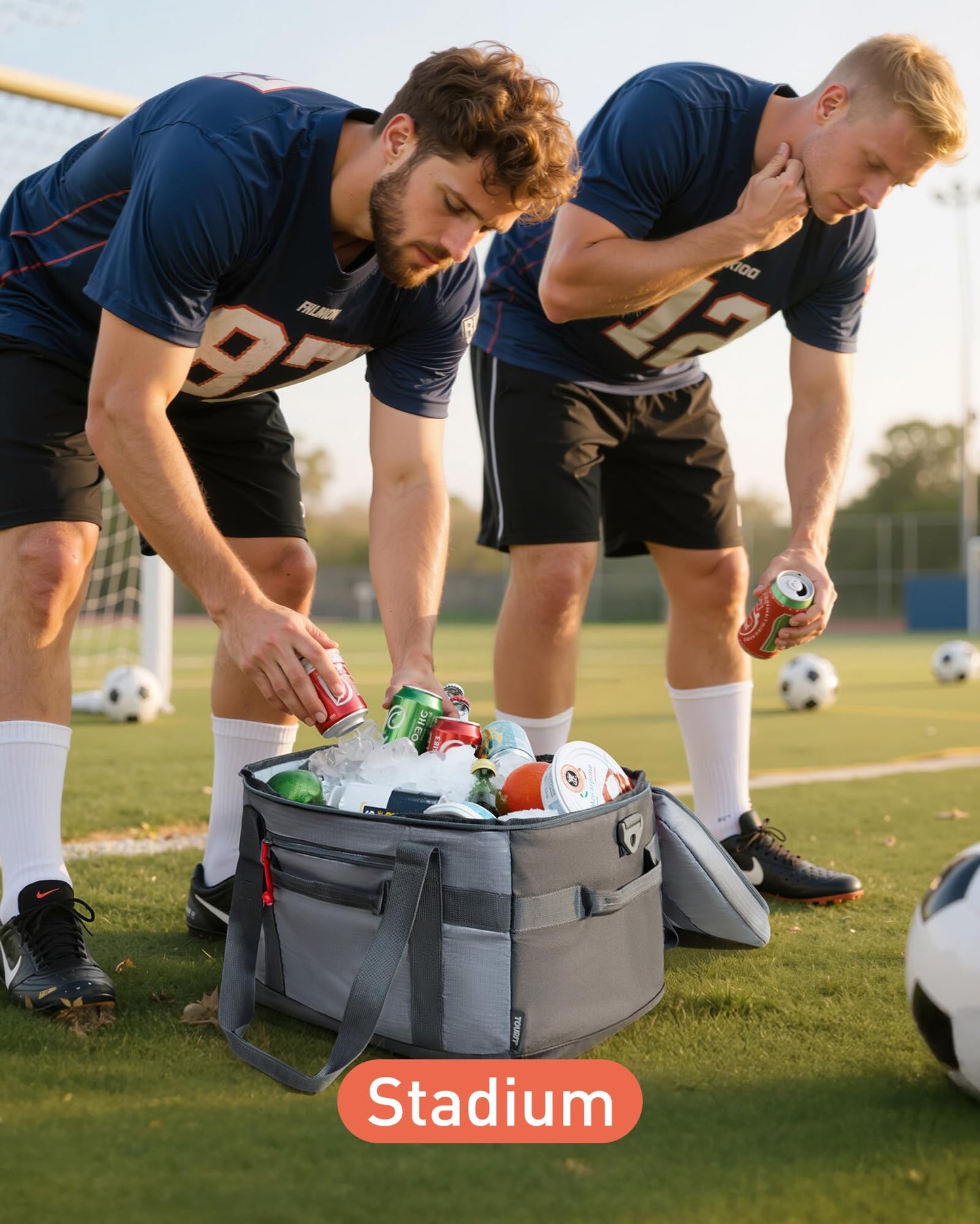 TOURIT Soft Sided Cooler Bag 30/48/60Can, Collapsible & Leakproof Ice Chest