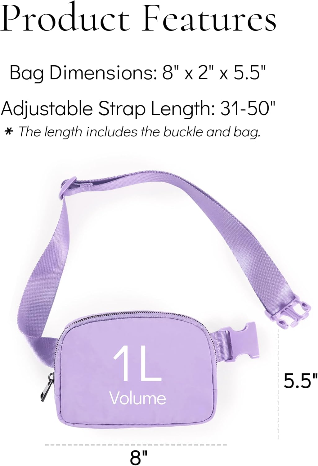 Cross Body Fanny Packs for Women Fashion Waist Bag Pouch Nylon Small Travel Crossbody Bags Mini