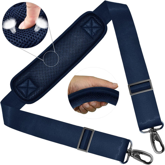 ZINZ Shoulder Strap 58" Ultra-Thick Fixed Padded and Adjustable Buckles Crossbody Strap for Briefcase Laptop Bag Luggage