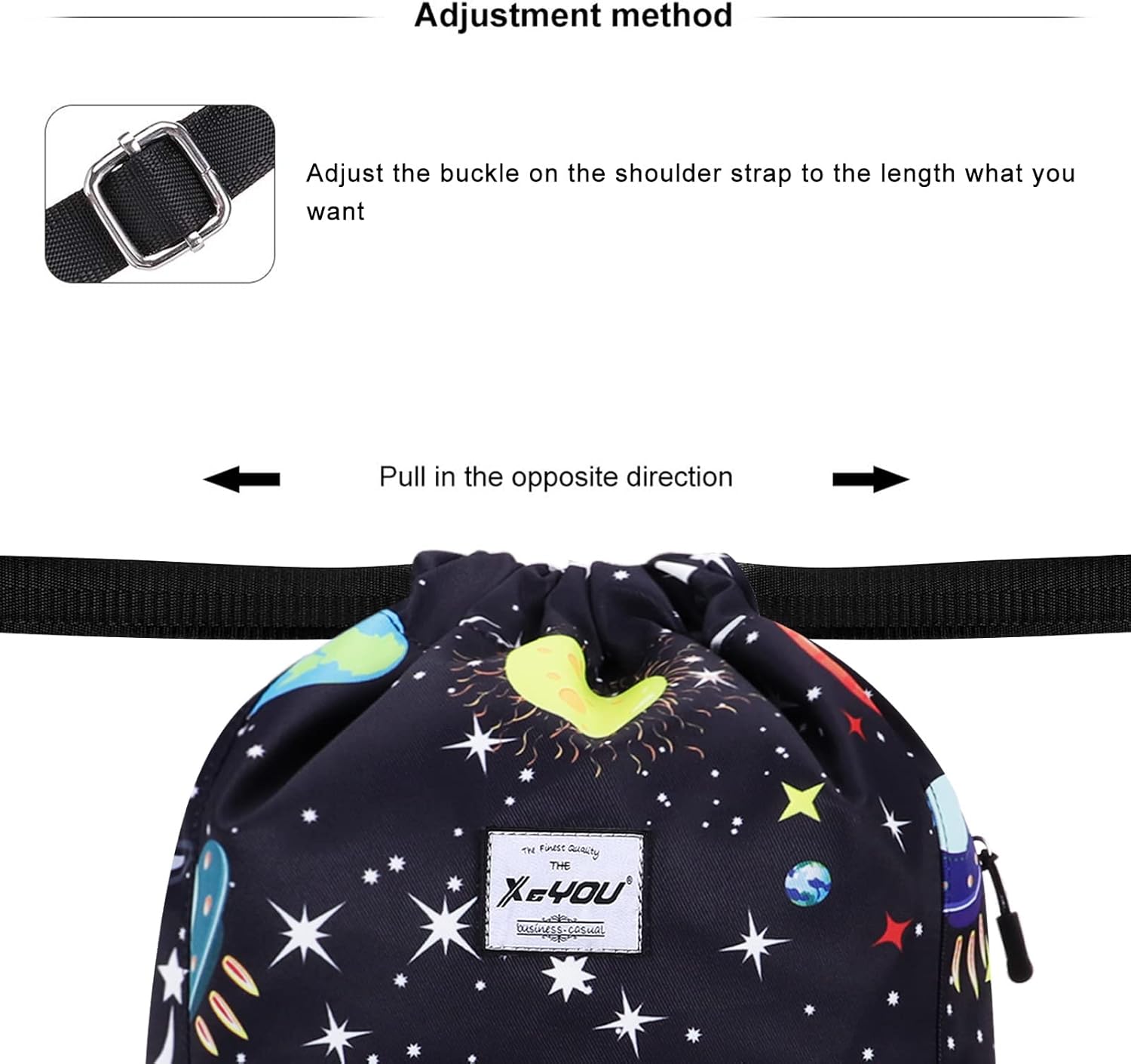 XEYOU Drawstring Sports Backpack Lightweight Gym Yoga Sackpack Shoulder Rucksack Casual Outdoor