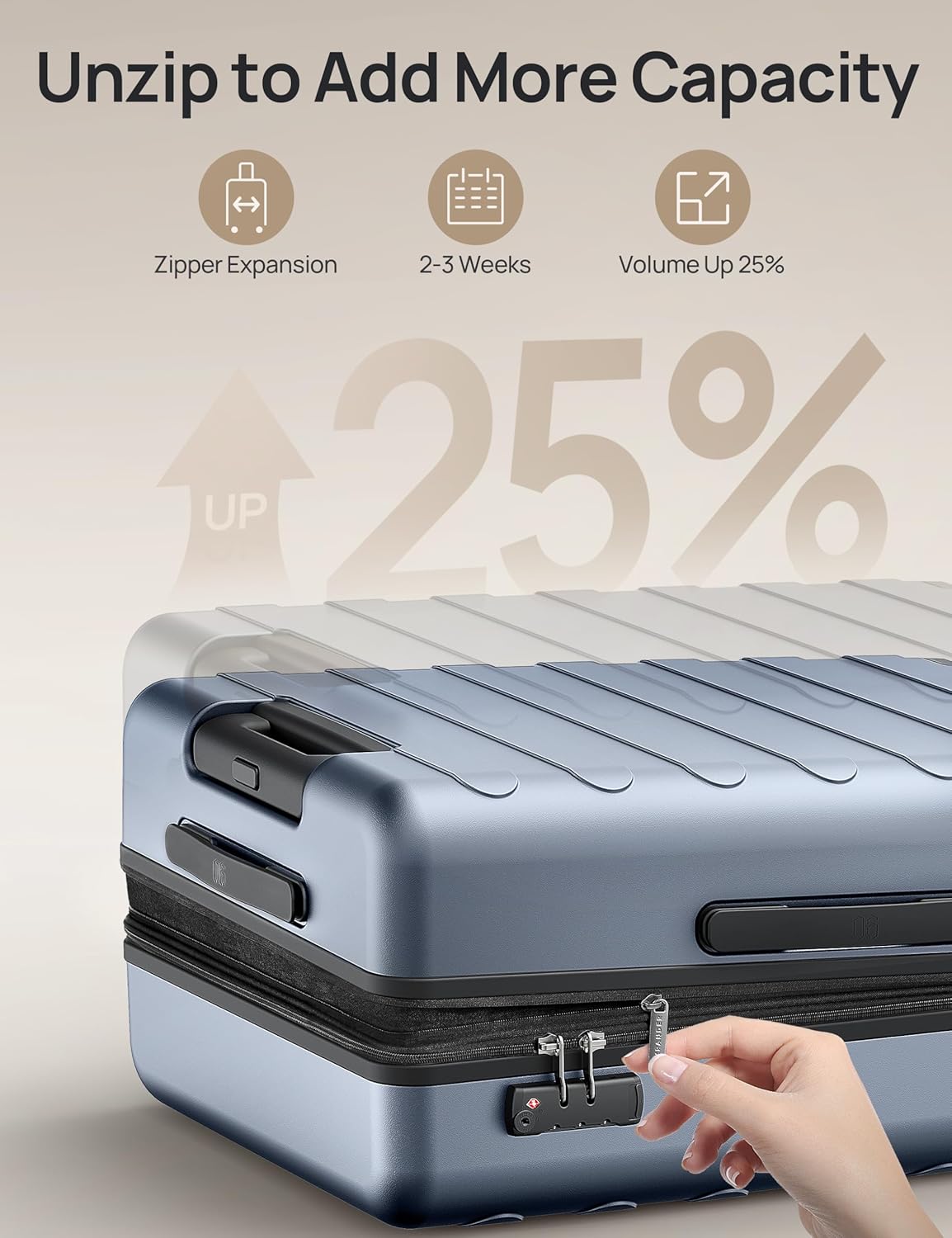 NINETYGO Large Checked Luggage 28 Inch, Checking In Luggage with Smooth Spinner Wheels, Expandable