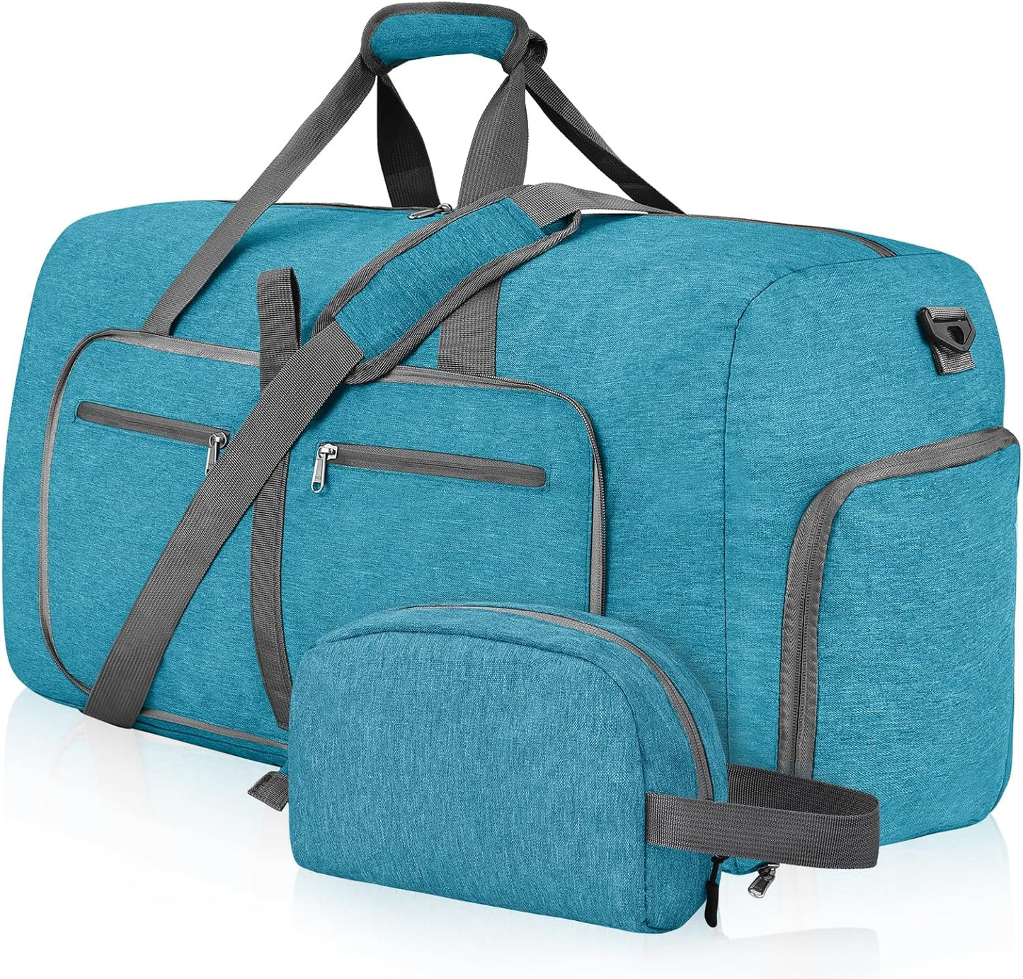 Felipe Varela Duffle Bag with Shoes Compartment and Adjustable Strap,Foldable Travel Duffel Bags