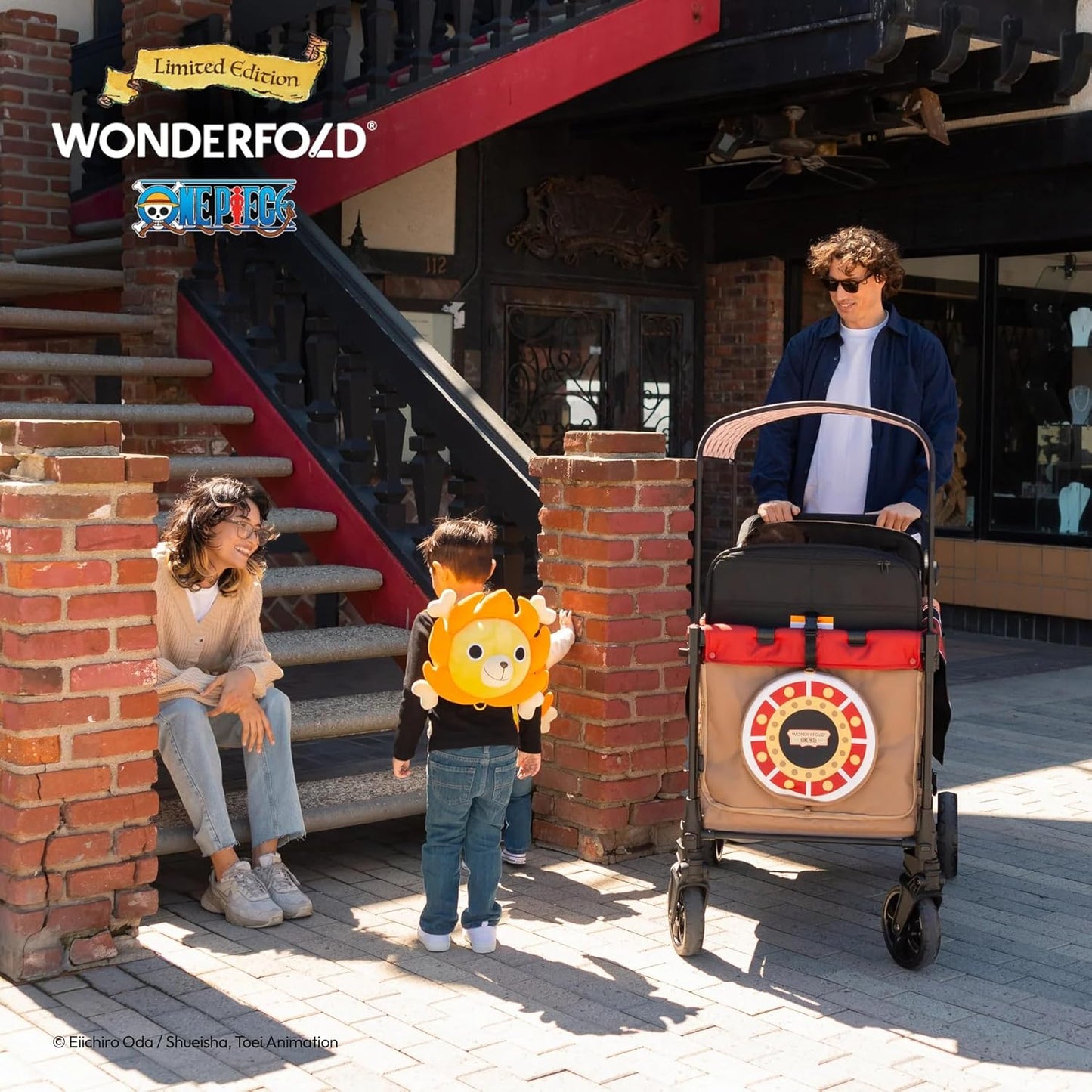 WONDERFOLD Limited Edition ONE PIECE Thousand Sunny Backpack for Collapsible Wagon Stroller
