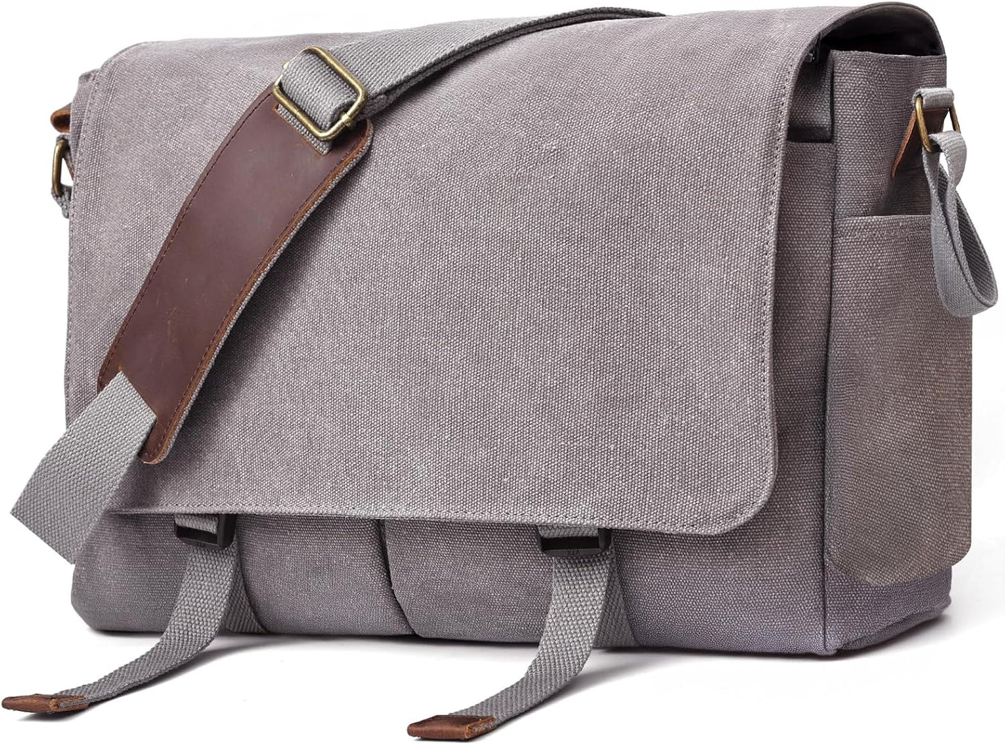 Messenger Bag for men Laptop Bag UnisexRetro Canvas Bag14-15.6 inches Casual single shoulder bag For Work College Travel
