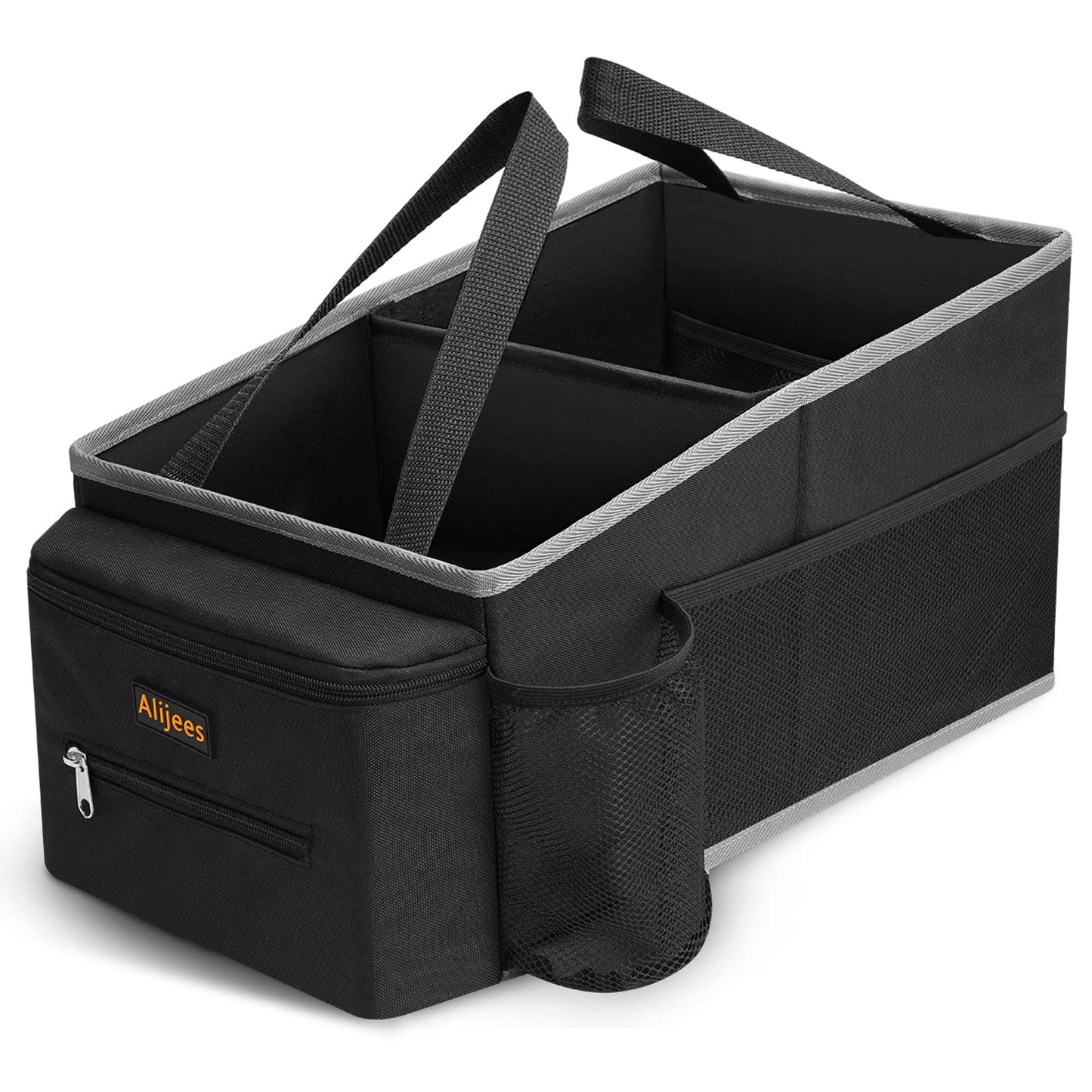 Alijees Car Seat Organizer - Backseat Car Organizer with Cup Holders, Car Storage Organization for