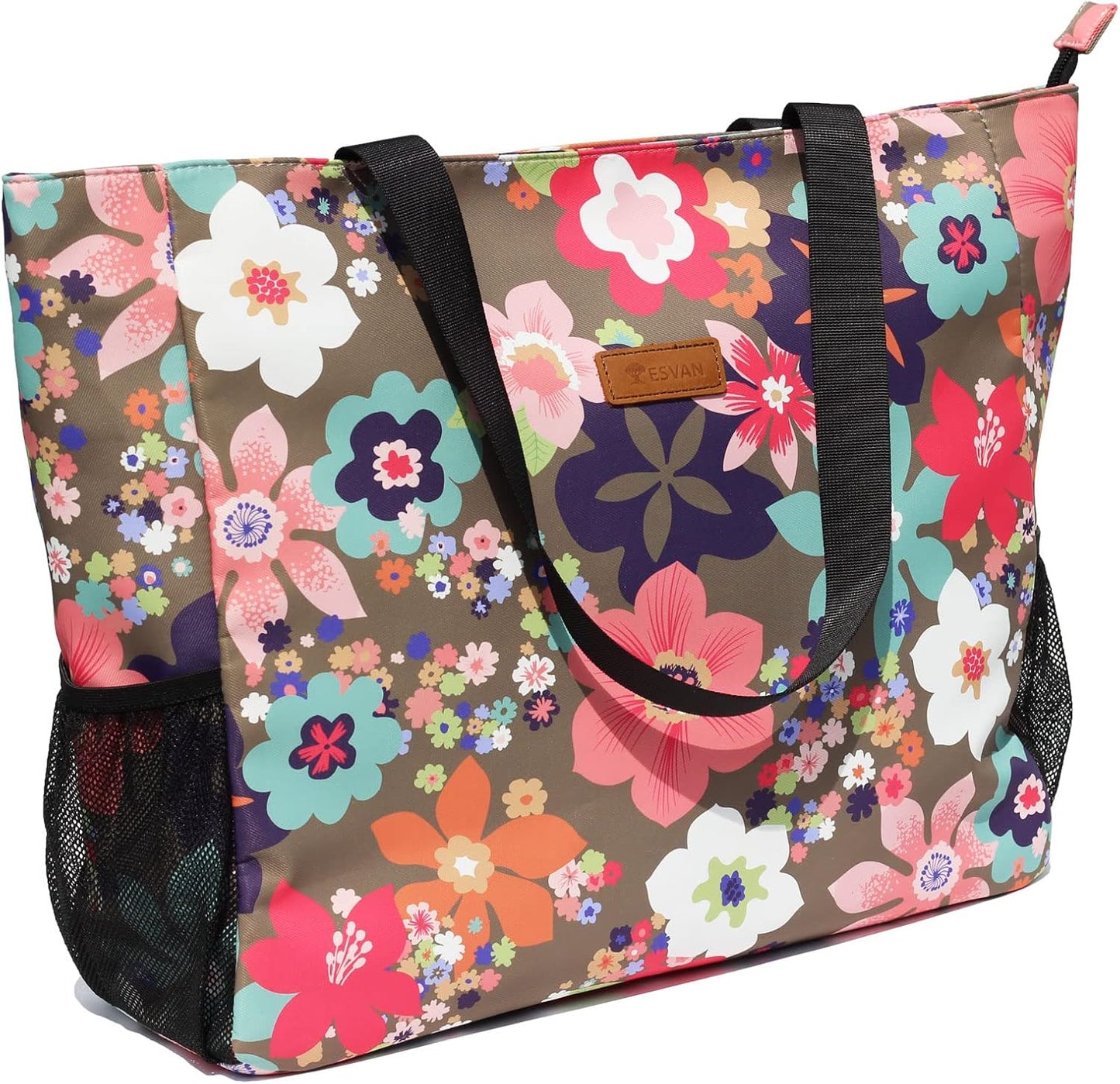 LARGE BEACH BAG Water Resistant Lightweight 20 inch Women Oversize Tote Bag for Gym Beach Travel Pool Yoga Nurse