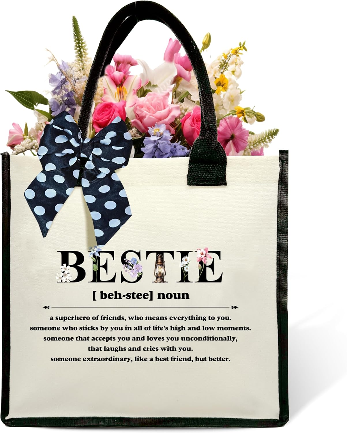 Definition Shoulder Beach Bag - Floral Canvas Tote Bag Gifts