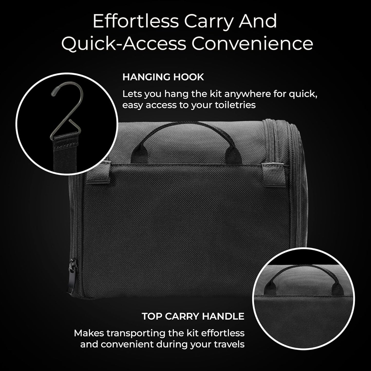Briggs & Riley Toiletry Kit - Travel Bags for Women & Men, Organizer for Vacation, Dopp Kit for Bathroom Accessories, Makeup, & Skincare