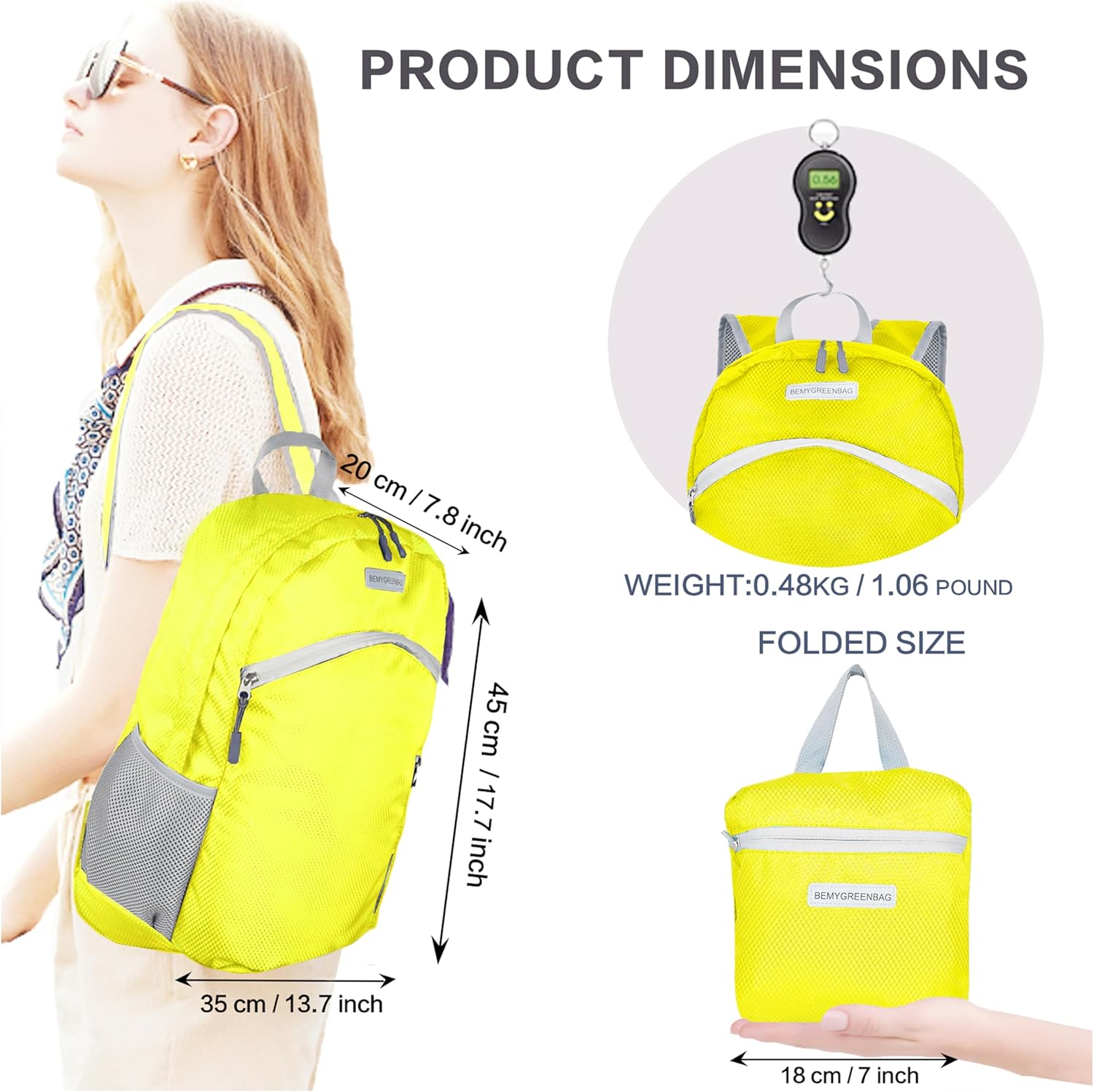 35L Foldable Waterproof Backpack For Outdoor Sports Travel Inside Wet Clothes Compartment Packable